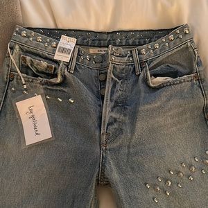 NEW Studded Girlfriend Jeans- Barneys New York